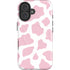 Pink Cow Print iPhone 16 Plus Magsafe Impact Case